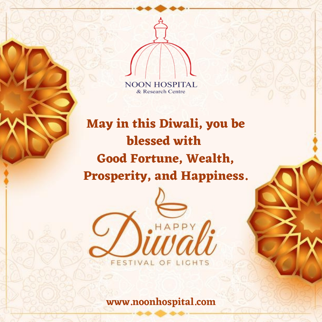 “May in this Diwali, You be blessed with Good Fortune, Wealth, Prosperity & Happiness, “